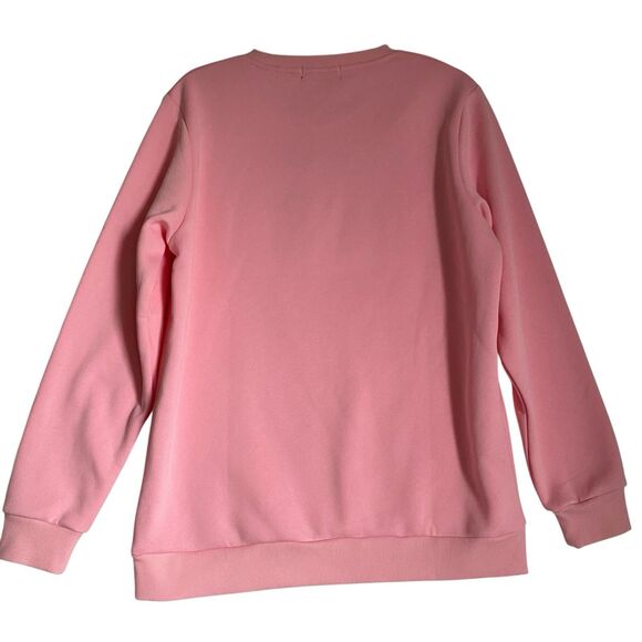 4.10 boutique Jack and Jill of America 1908 Sweatshirt Women M Pink Embossed - Picture 2 of 7